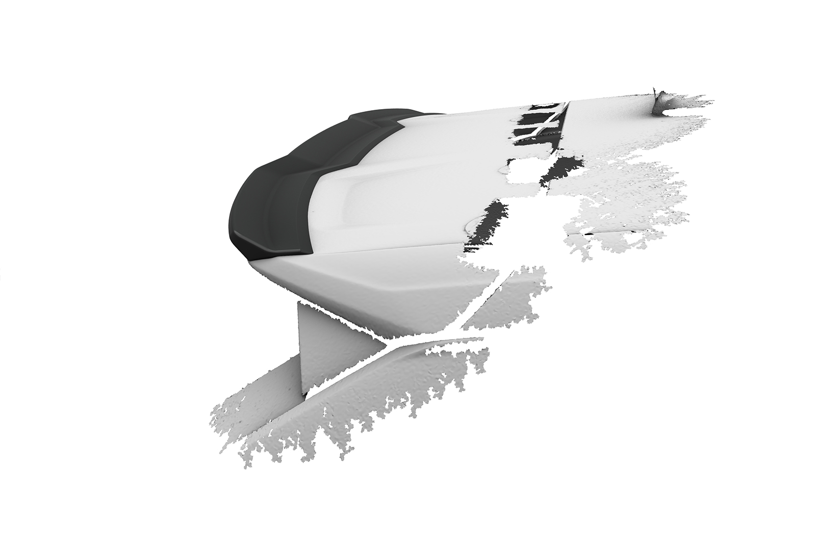 Becquet / Extension CAP pour Audi Q2 / SQ2 (GA) S-Line et SQ2 (depuis 2016) - Fabriqué en ABS (6 finitions au choix)
