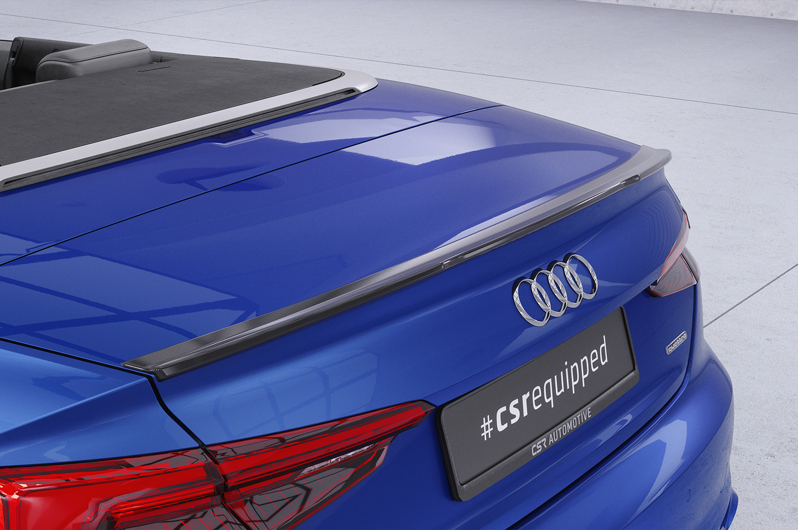 Becquet / Extension CAP pour Audi A5 / S5 / RS5 (F5) cabriolet et coupé (depuis 2016) - Fabriqué en ABS (6 finitions au choix)
