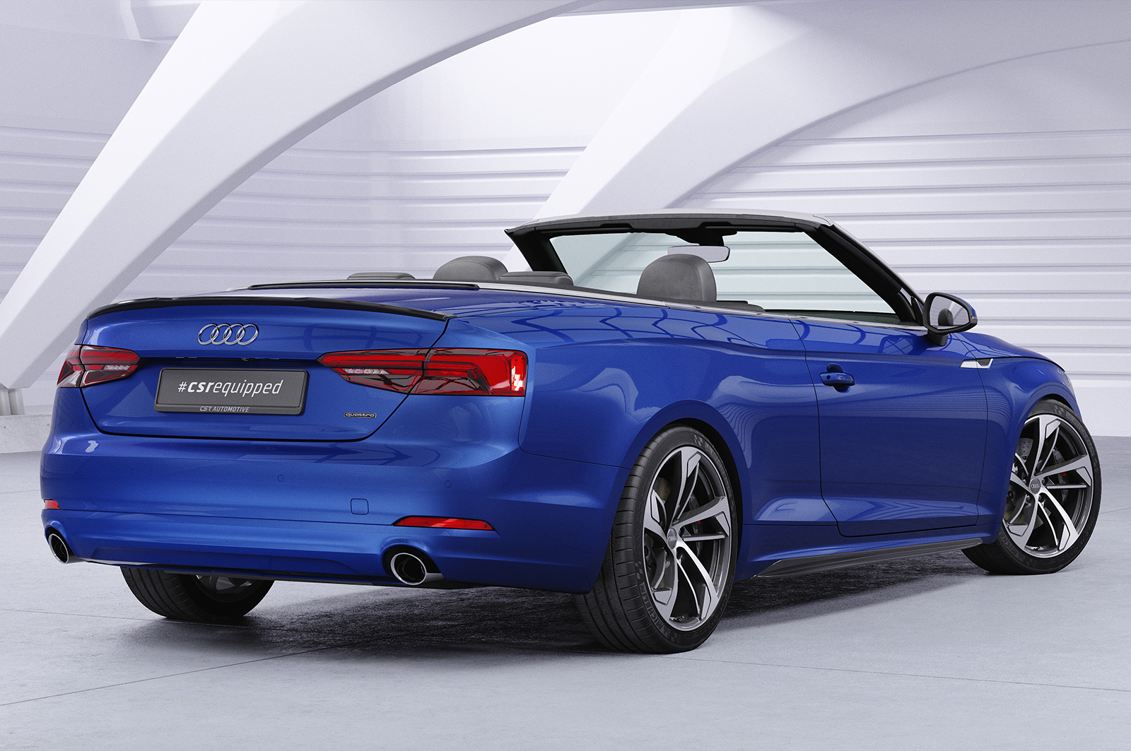 Becquet / Extension CAP pour Audi A5 / S5 / RS5 (F5) cabriolet et coupé (depuis 2016) - Fabriqué en ABS (6 finitions au choix)