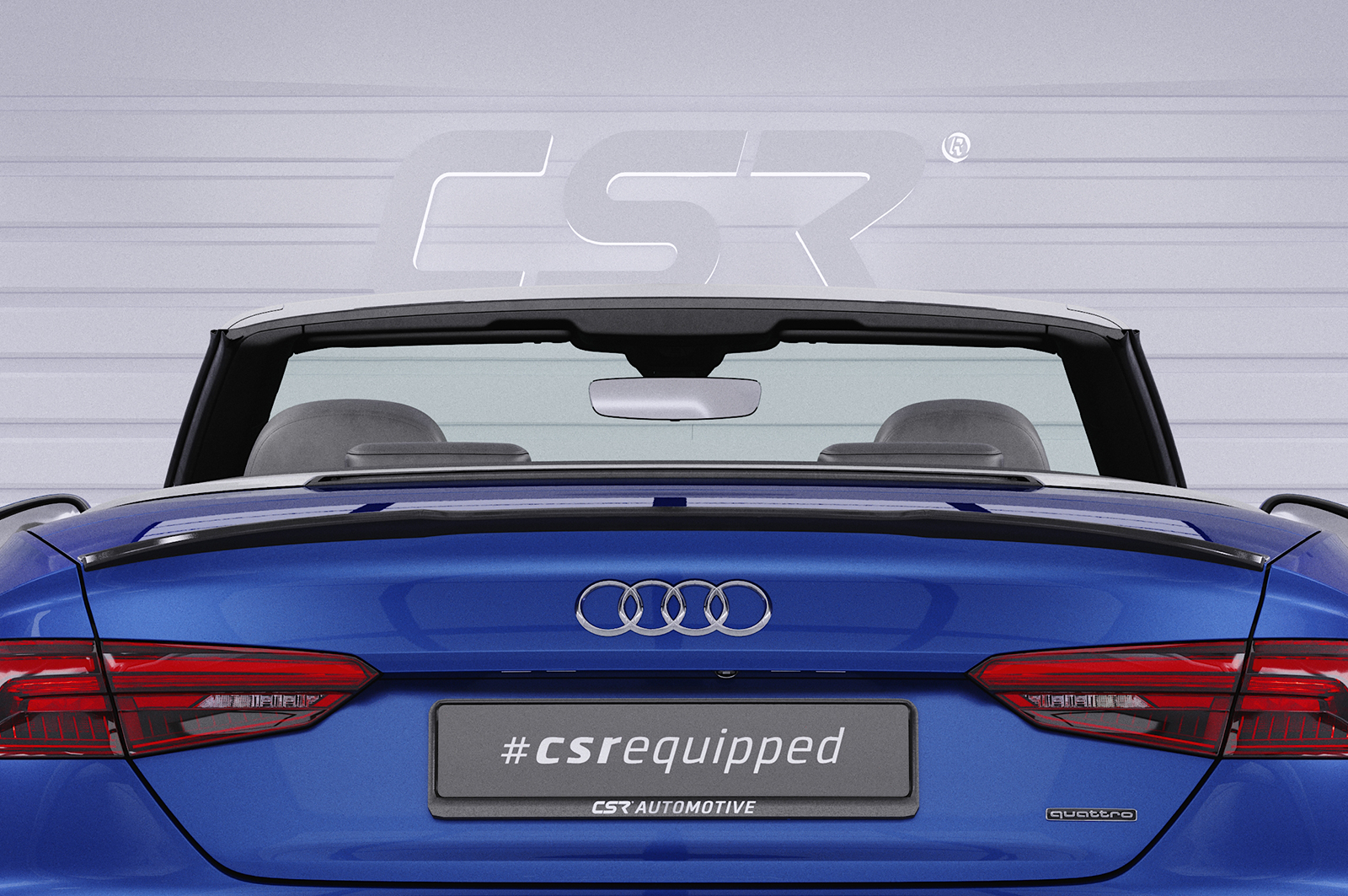 Becquet / Extension CAP pour Audi A5 / S5 / RS5 (F5) cabriolet et coupé (depuis 2016) - Fabriqué en ABS (6 finitions au choix)