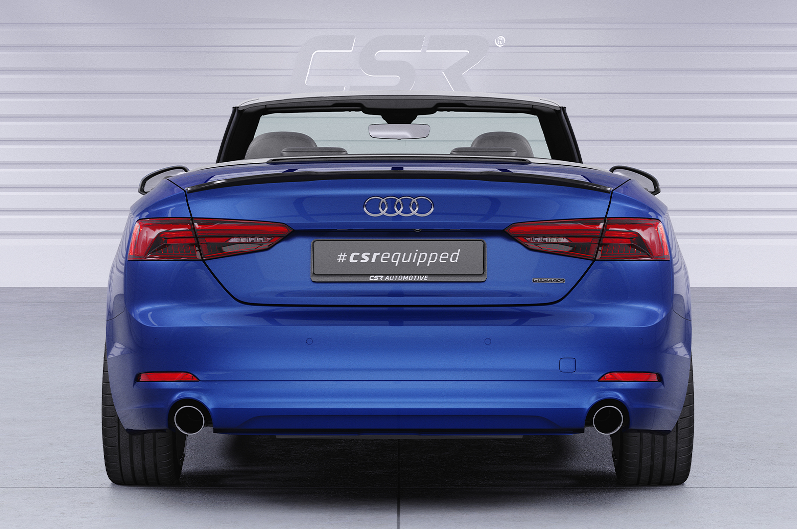 Becquet / Extension CAP pour Audi A5 / S5 / RS5 (F5) cabriolet et coupé (depuis 2016) - Fabriqué en ABS (6 finitions au choix)