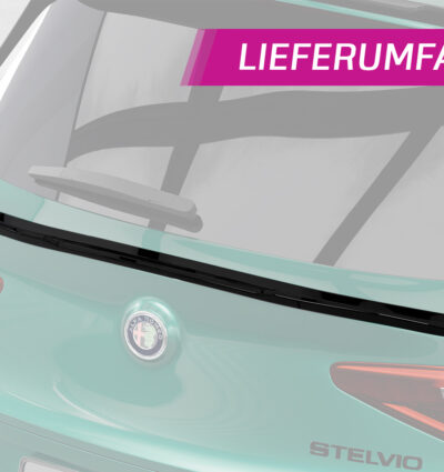 Becquet / Extension CAP pour Alfa Romeo Stelvio toutes carrosseries (depuis 2017) - Fabriqué en ABS (6 finitions au choix)