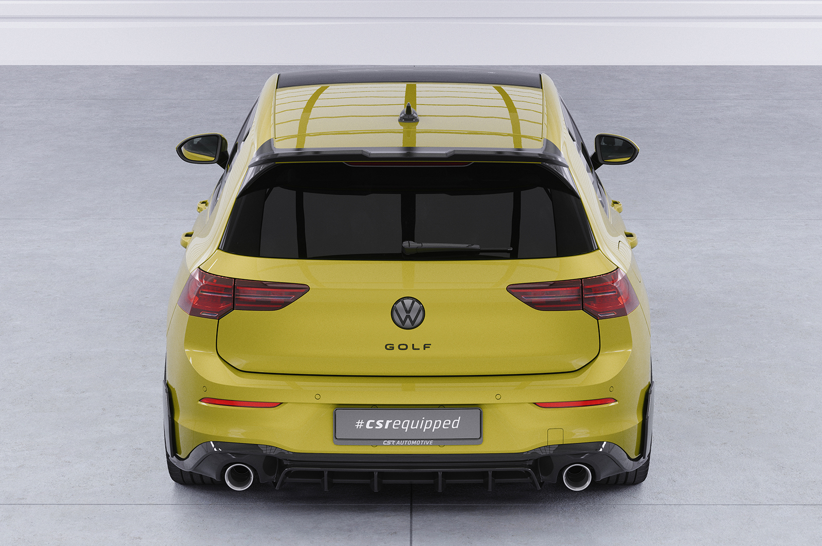 Becquet / Extension CAP pour VW Golf 8 (Typ AU) GTI / GTD / GTE / R / R-Line (depuis 2020) - Fabriqué en ABS (6 finitions au choix)