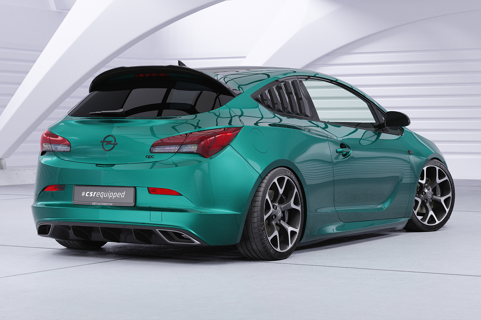 Becquet / Extension CAP pour Opel Astra J OPC (06/2012-04/2018) - Fabriqué en ABS (6 finitions au choix)