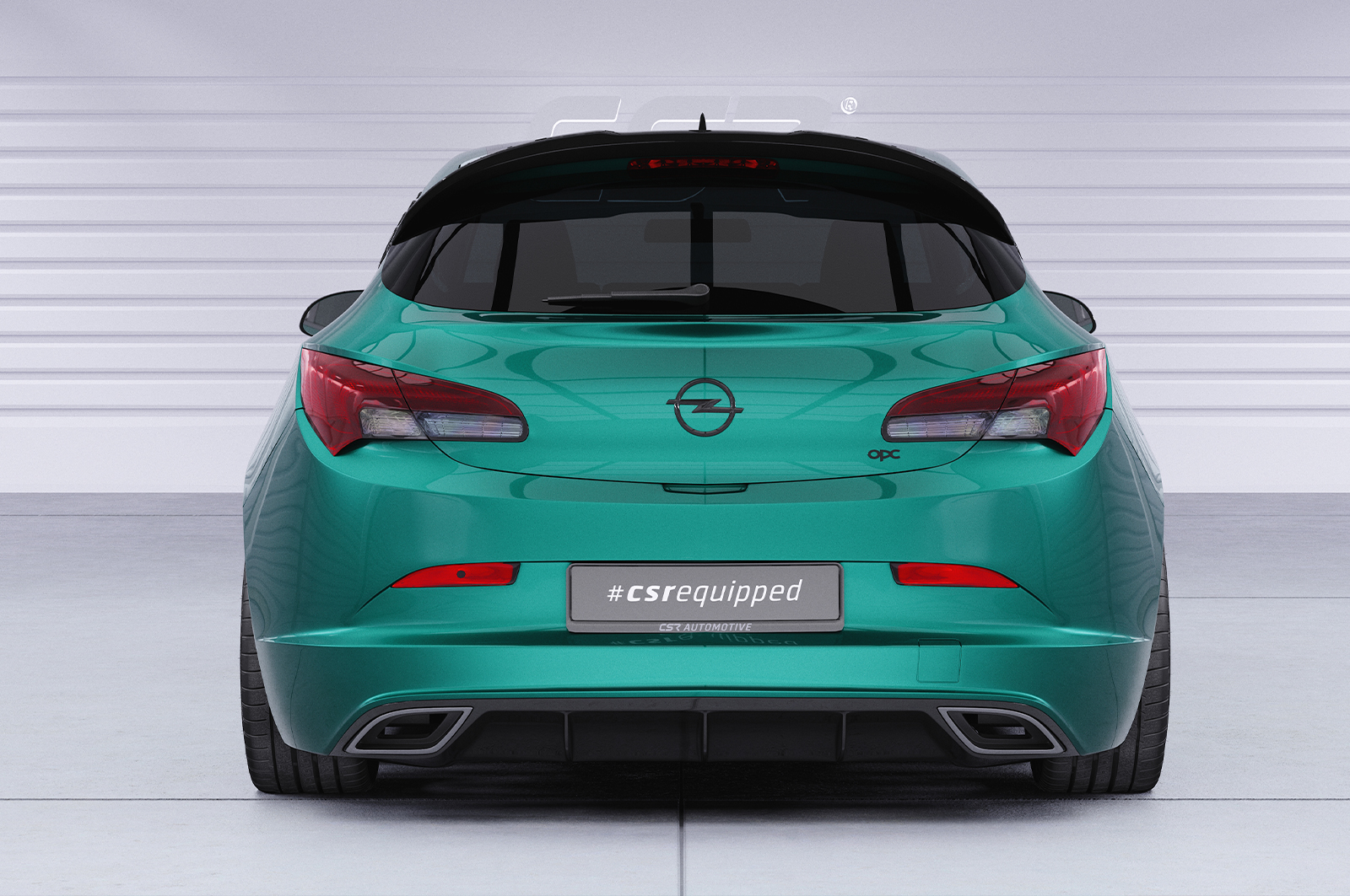 Becquet / Extension CAP pour Opel Astra J OPC (06/2012-04/2018) - Fabriqué en ABS (6 finitions au choix)