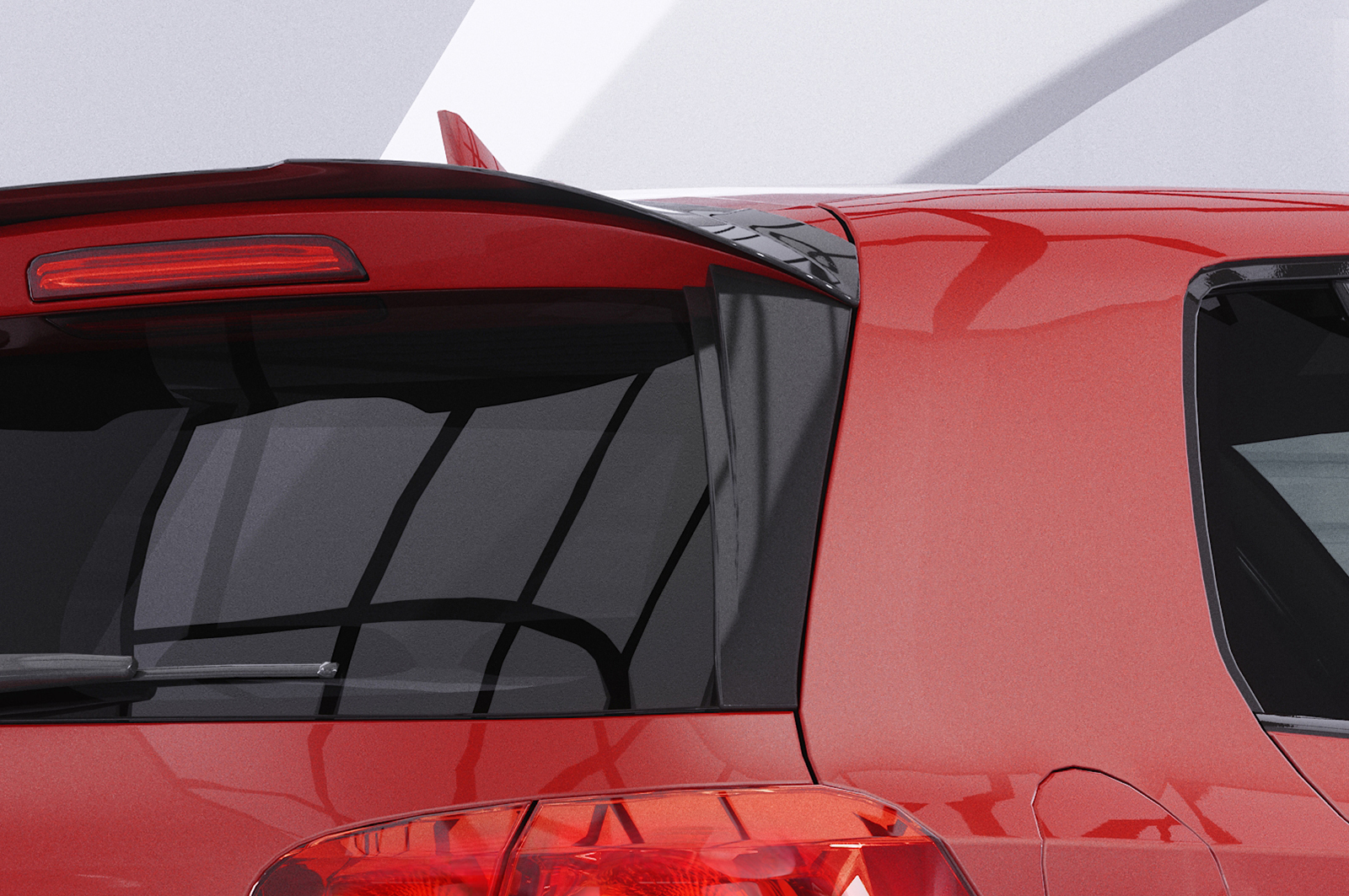 Becquet / Extension CAP pour VW Golf 6 (Typ 1K) hatchback (finition de base) (2008-2012) - Fabriqué en ABS (6 finitions au choix)