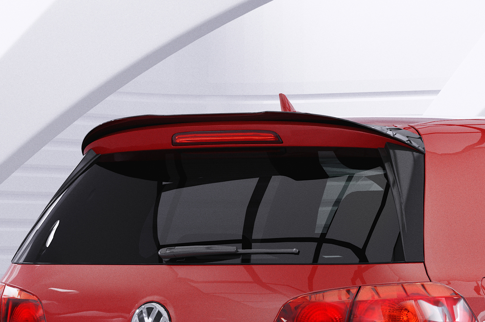 Becquet / Extension CAP pour VW Golf 6 (Typ 1K) hatchback (finition de base) (2008-2012) - Fabriqué en ABS (6 finitions au choix)