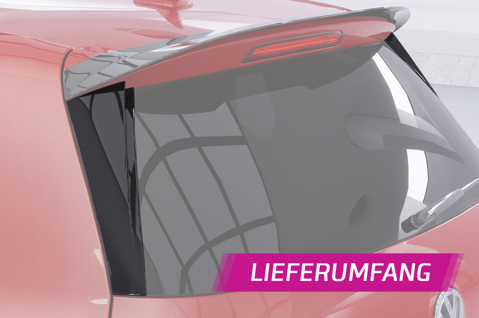 Becquet / Extension CAP pour VW Golf 6 (Typ 1K) hatchback (finition de base) (2008-2012) - Fabriqué en ABS (6 finitions au choix)