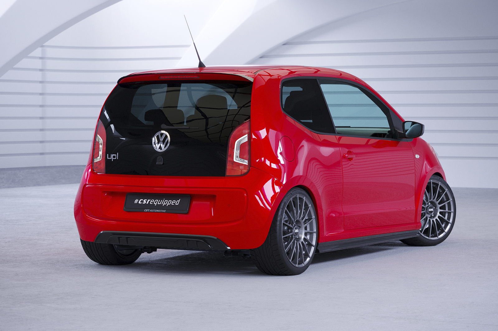 Becquet / Extension CAP pour VW up! toutes carrosseries finition de base (depuis 2011) - Fabriqué en ABS (6 finitions au choix)