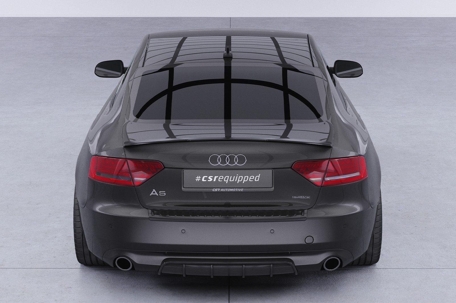 Becquet / Extension CAP pour Audi A5 8T coupé (2007-2011) - Fabriqué en ABS (6 finitions au choix)
