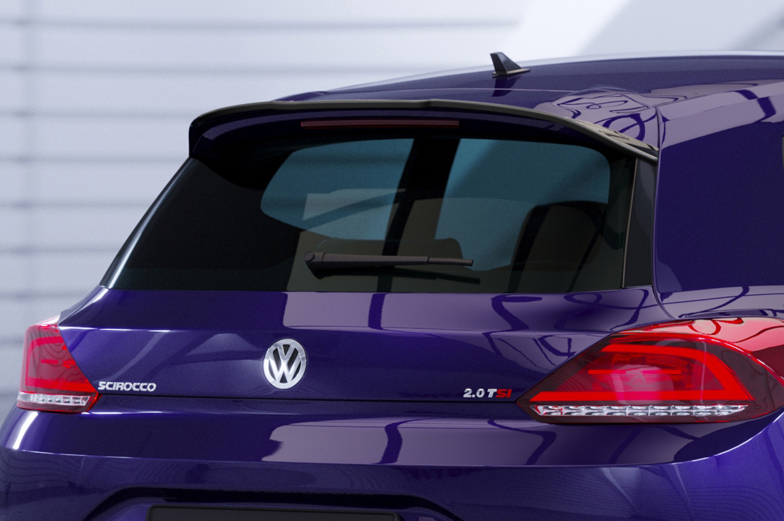 Becquet / Extension CAP pour VW Scirocco III facelift (depuis 04/2014) - Fabriqué en ABS (6 finitions au choix)