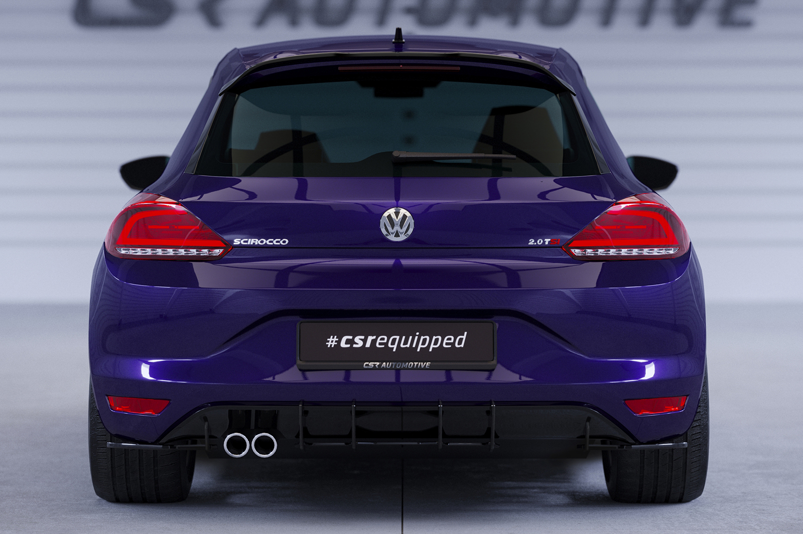 Becquet / Extension CAP pour VW Scirocco III facelift (depuis 04/2014) - Fabriqué en ABS (6 finitions au choix)