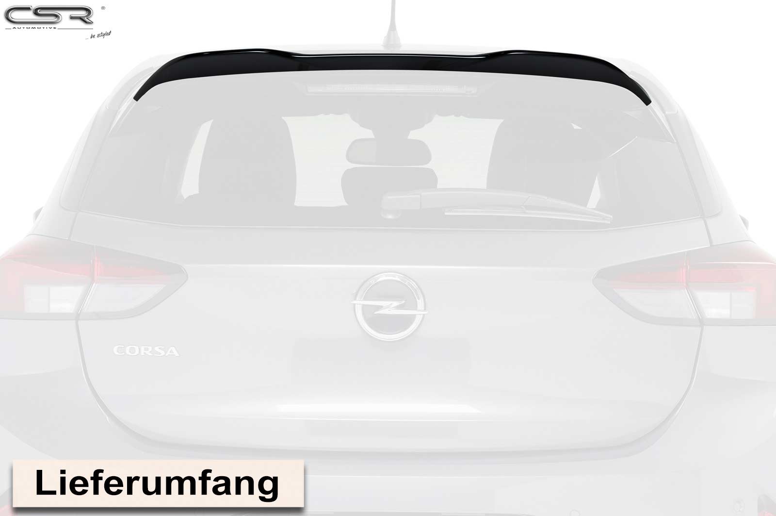Becquet / Extension CAP pour Opel Corsa F toutes carrosseries (depuis 2019) - Fabriqué en ABS (6 finitions au choix)