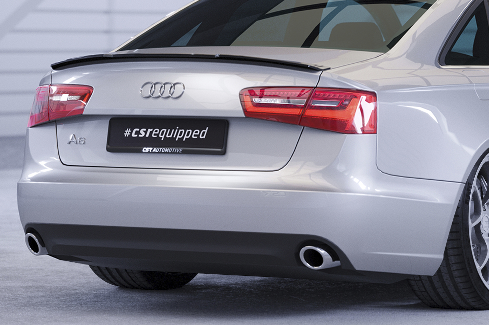 Becquet / Extension CAP pour Audi A6 C7 4G berline (2011-2018) - Fabriqué en ABS (6 finitions au choix)