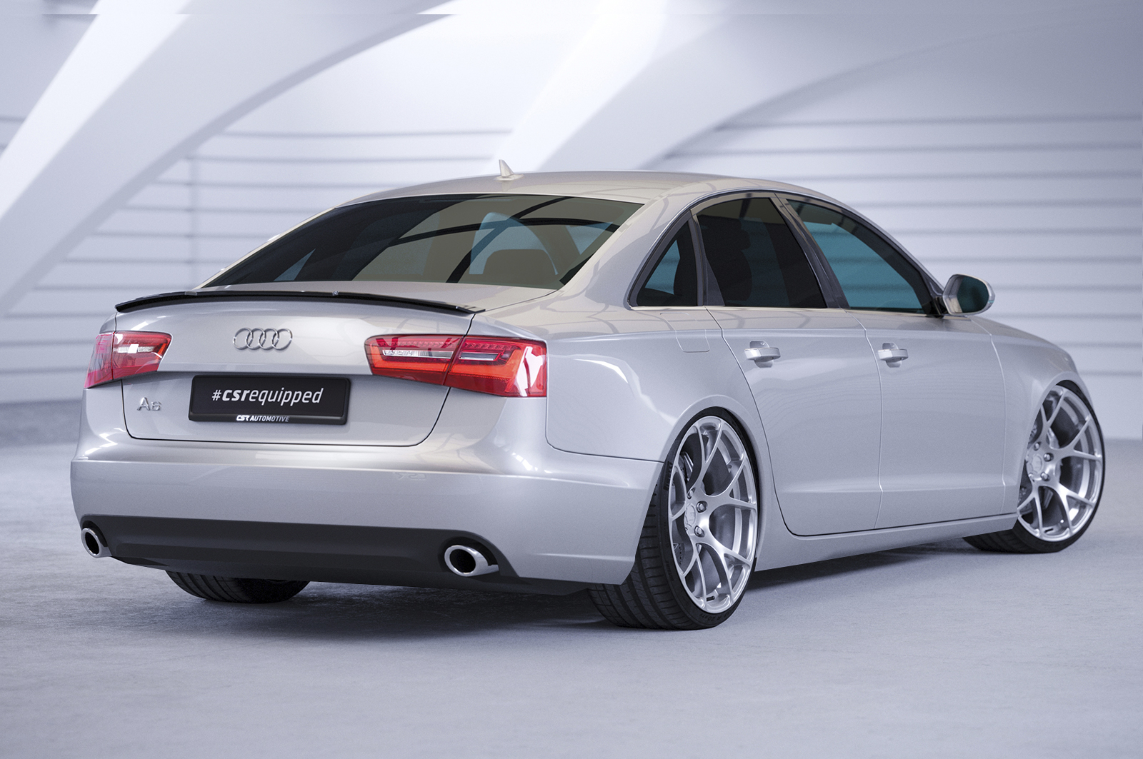 Becquet / Extension CAP pour Audi A6 C7 4G berline (2011-2018) - Fabriqué en ABS (6 finitions au choix)