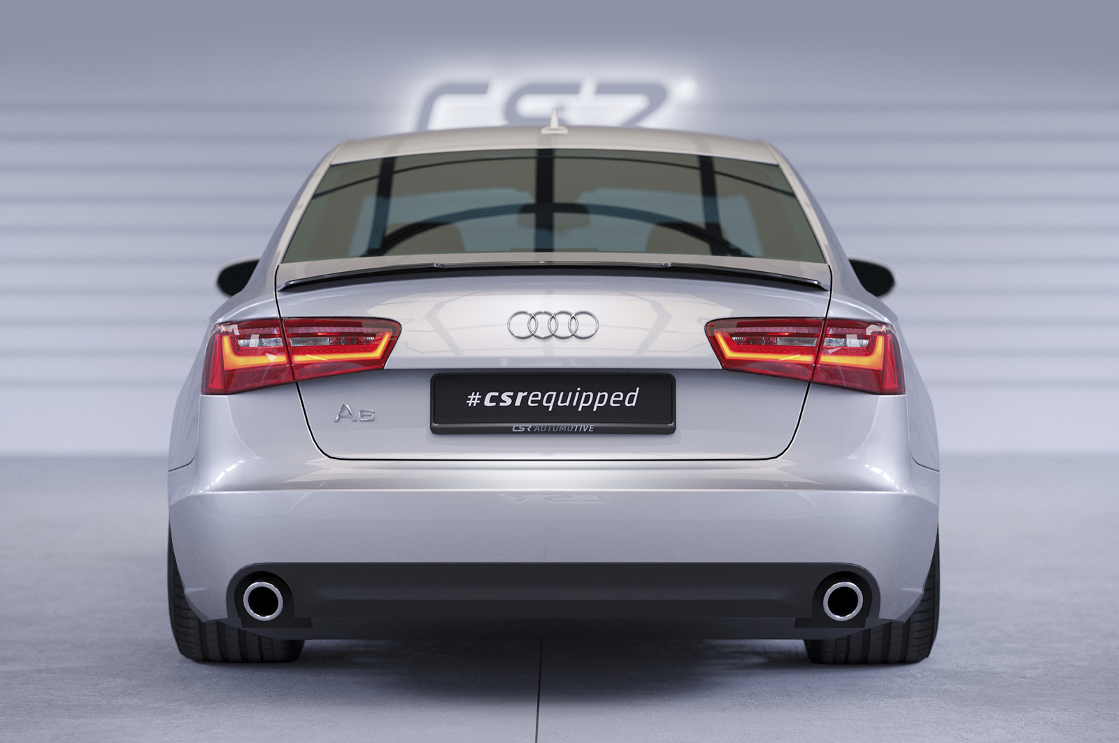 Becquet / Extension CAP pour Audi A6 C7 4G berline (2011-2018) - Fabriqué en ABS (6 finitions au choix)