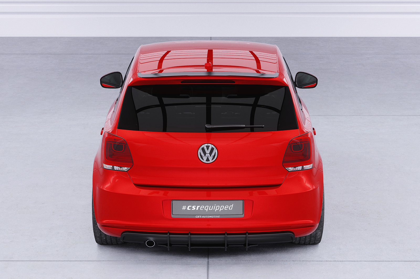 Becquet / Extension CAP pour VW Polo V (Typ 6R) GTI / R-Line (03/2009-03/2014) - Fabriqué en ABS (6 finitions au choix)