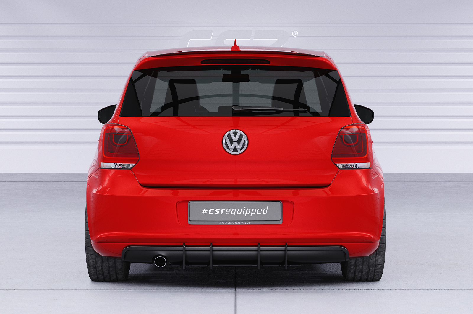 Becquet / Extension CAP pour VW Polo V (Typ 6R) GTI / R-Line (03/2009-03/2014) - Fabriqué en ABS (6 finitions au choix)