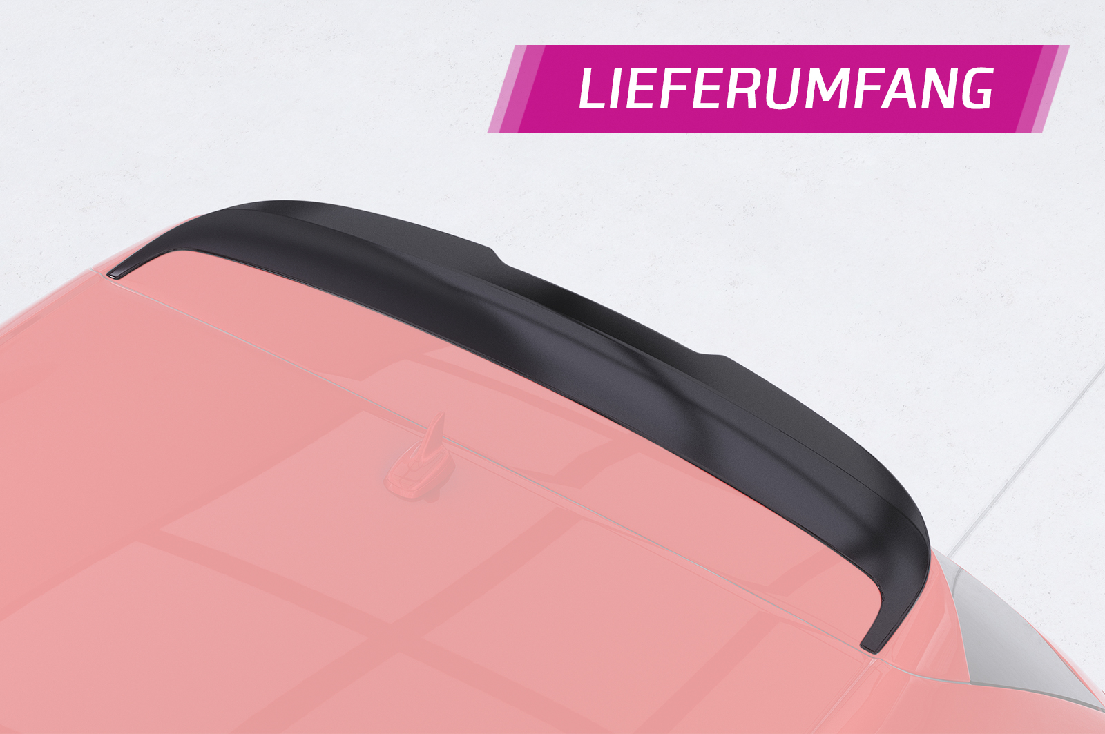 Becquet / Extension CAP pour VW Polo V (Typ 6R) GTI / R-Line (03/2009-03/2014) - Fabriqué en ABS (6 finitions au choix)
