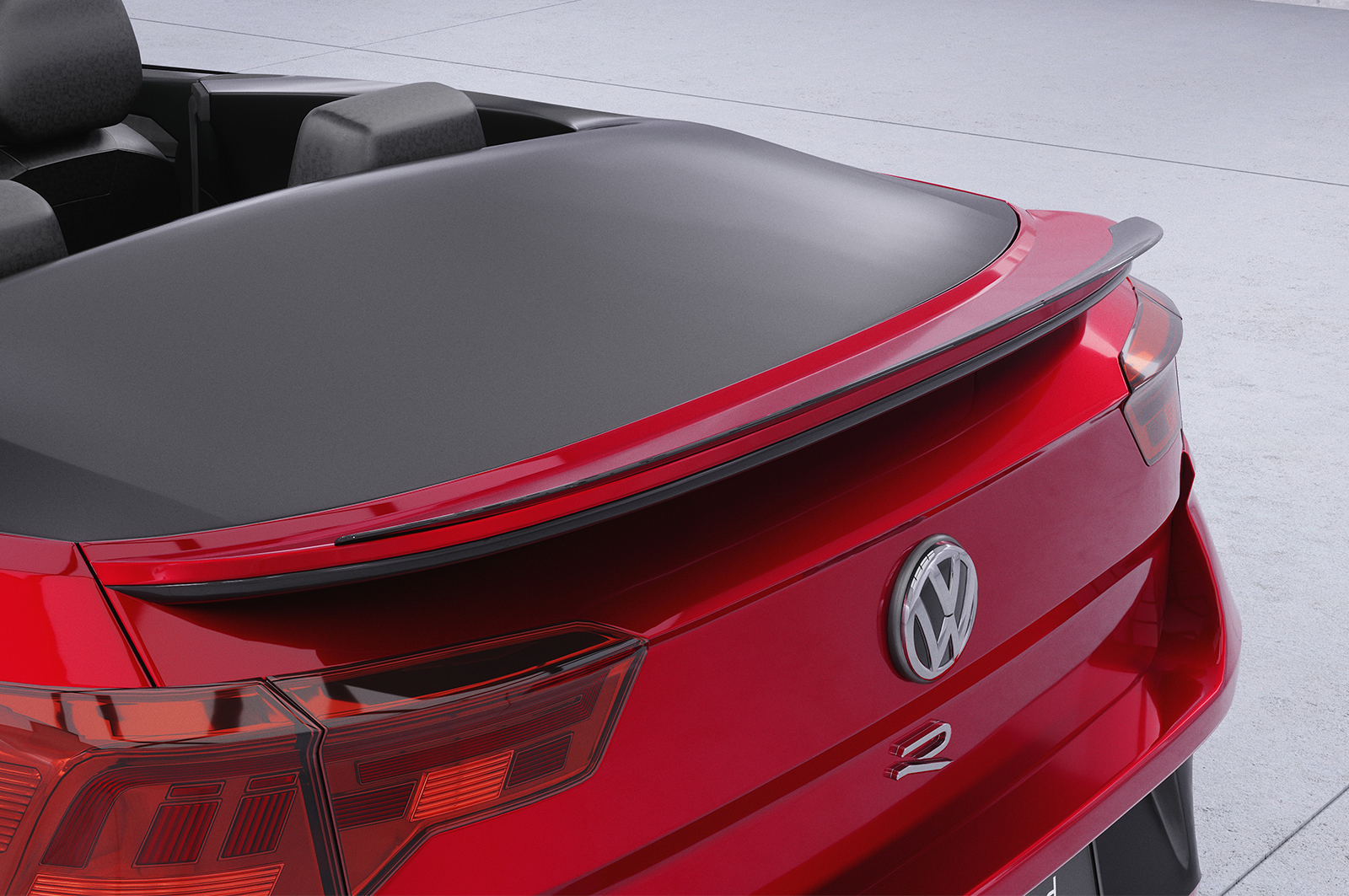 Becquet / Extension CAP pour VW T-Roc (Typ A1) cabriolet (depuis 08/2019) - Fabriqué en ABS (6 finitions au choix)
