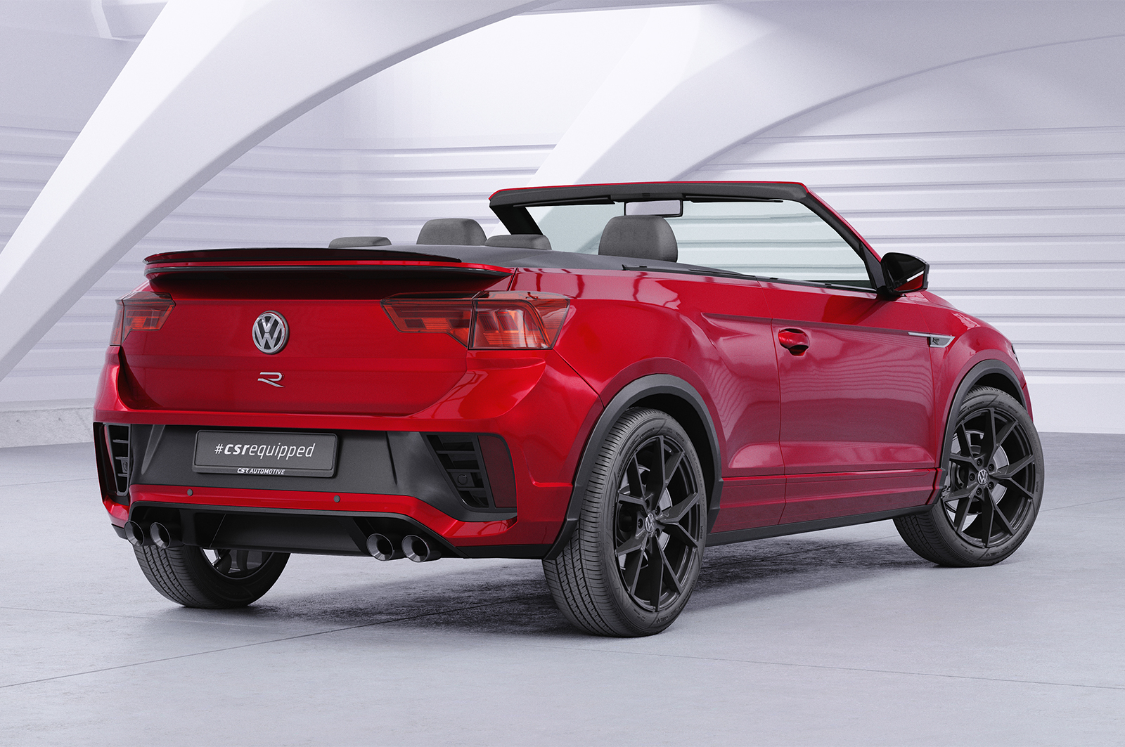 Becquet / Extension CAP pour VW T-Roc (Typ A1) cabriolet (depuis 08/2019) - Fabriqué en ABS (6 finitions au choix)