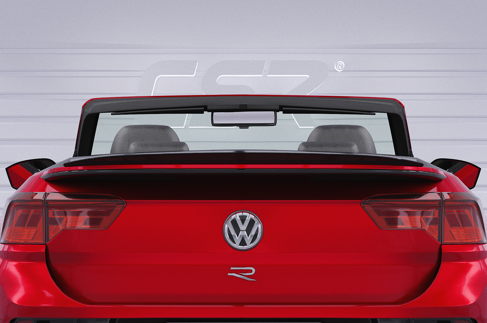 Becquet / Extension CAP pour VW T-Roc (Typ A1) cabriolet (depuis 08/2019) - Fabriqué en ABS (6 finitions au choix)