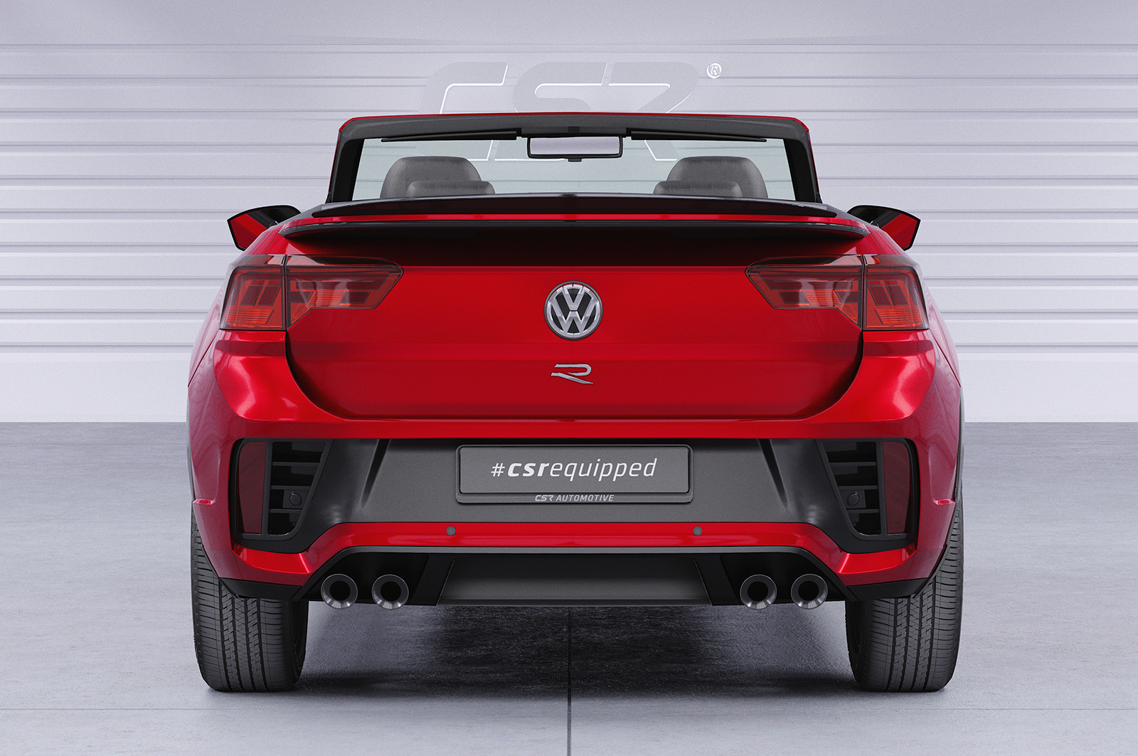 Becquet / Extension CAP pour VW T-Roc (Typ A1) cabriolet (depuis 08/2019) - Fabriqué en ABS (6 finitions au choix)