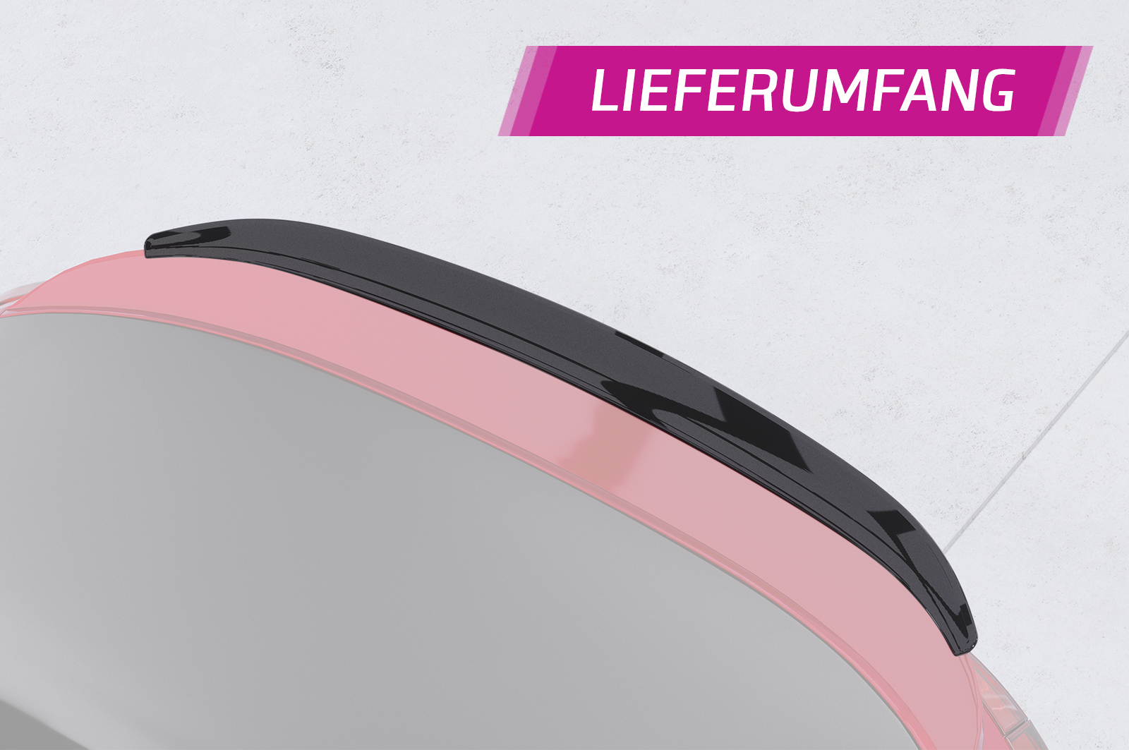 Becquet / Extension CAP pour VW T-Roc (Typ A1) cabriolet (depuis 08/2019) - Fabriqué en ABS (6 finitions au choix)
