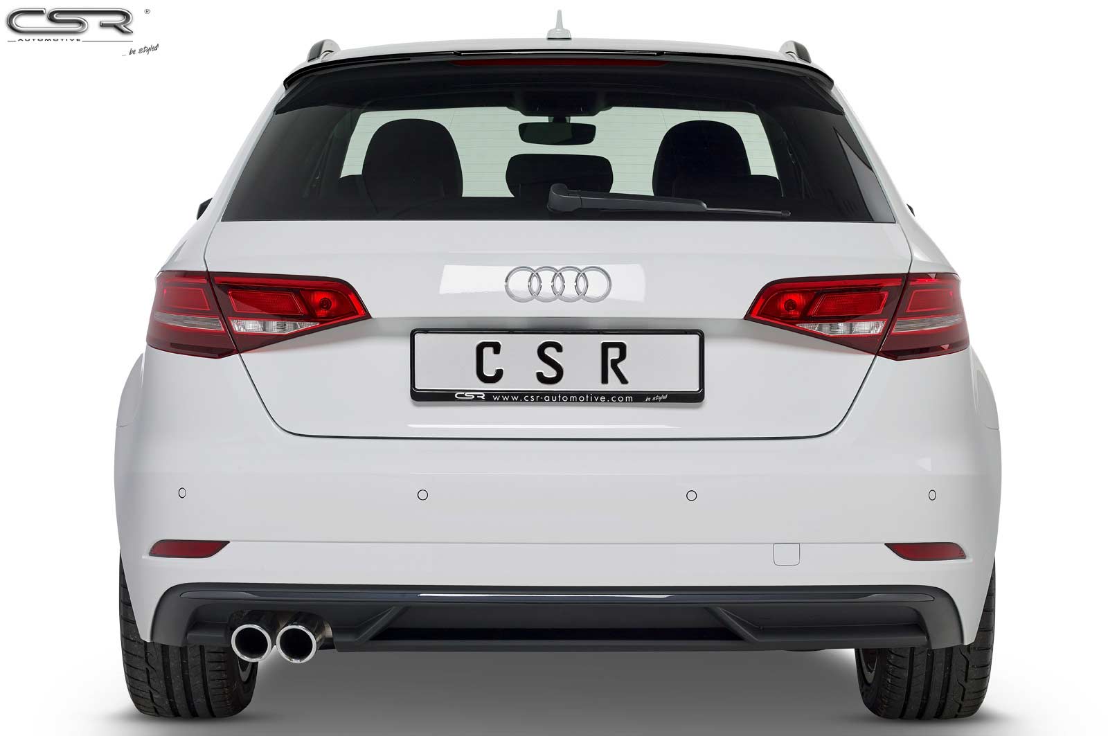 Becquet / Extension CAP pour Audi A3 8V Sportback (5 portes) (2012-2020) - Fabriqué en ABS (6 finitions au choix)