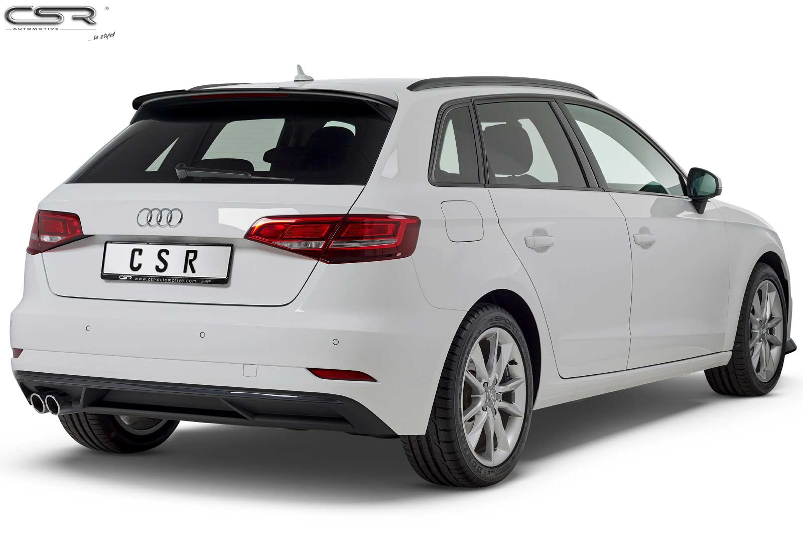 Becquet / Extension CAP pour Audi A3 8V Sportback (5 portes) (2012-2020) - Fabriqué en ABS (6 finitions au choix)