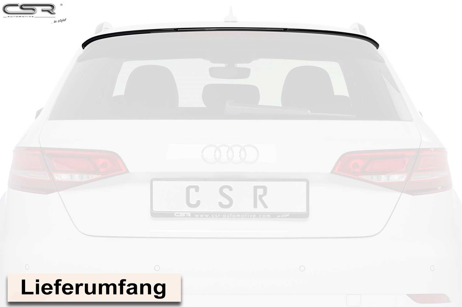 Becquet / Extension CAP pour Audi A3 8V Sportback (5 portes) (2012-2020) - Fabriqué en ABS (6 finitions au choix)