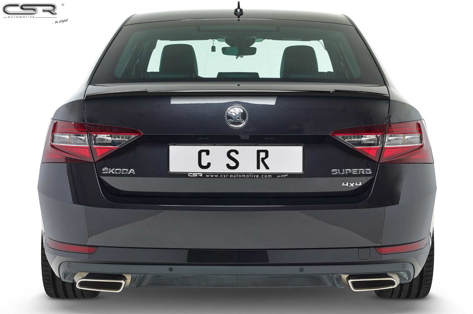 Becquet / Extension CAP pour Skoda Superb III (Typ 3V) berline (depuis 03/2015) - Fabriqué en ABS (6 finitions au choix)