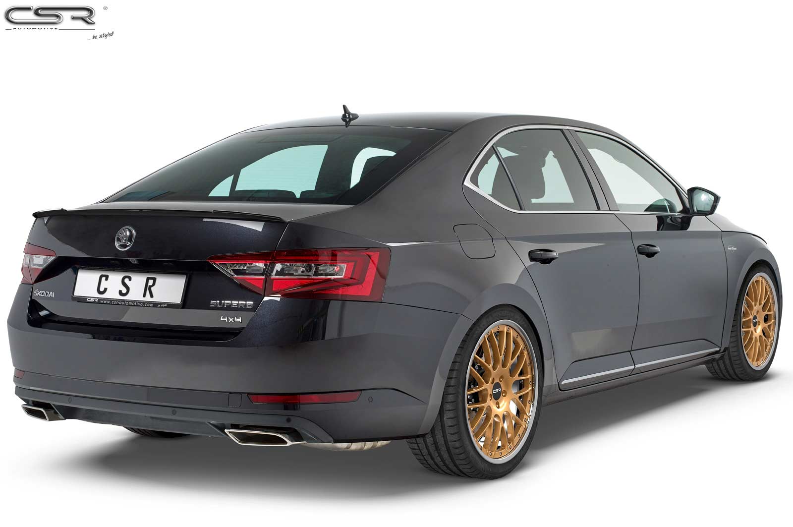 Becquet / Extension CAP pour Skoda Superb III (Typ 3V) berline (depuis 03/2015) - Fabriqué en ABS (6 finitions au choix)