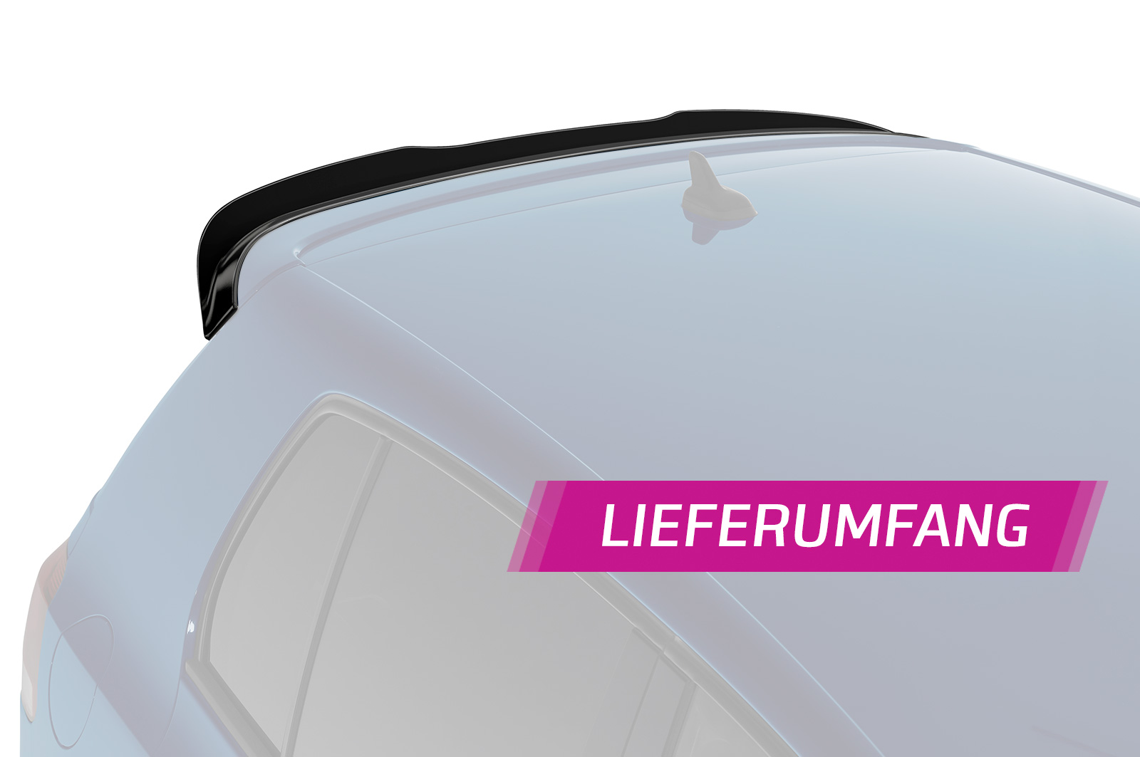 Becquet / Extension CAP pour VW Golf 6 GTI / GTI Edition 35 / GTD / R / R-Line (2008-2012) - Fabriqué en ABS (6 finitions au choix)
