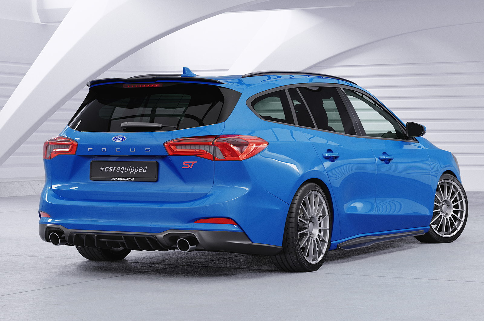 Becquet / Extension CAP pour Ford Focus MK4 ST break et ST break avec pack esthétique (depuis 2018) - Fabriqué en ABS (6 finitions au choix)