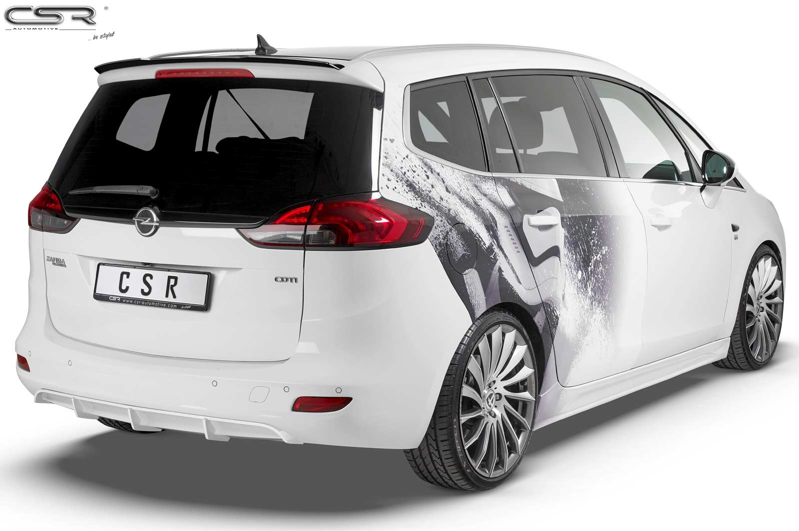 Becquet / Extension CAP pour Opel Zafira C Tourer (depuis 2011) - Fabriqué en ABS (6 finitions au choix)