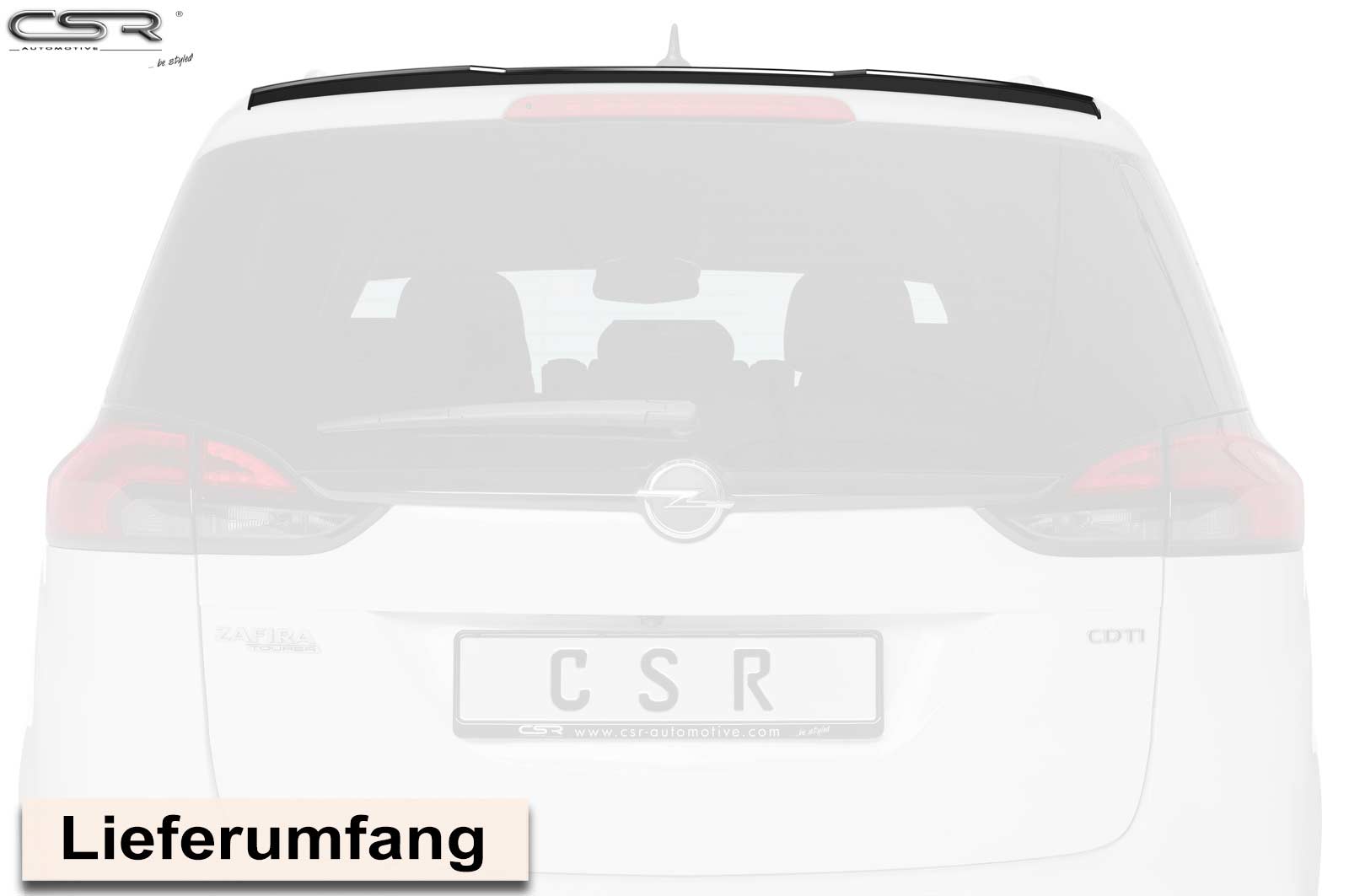 Becquet / Extension CAP pour Opel Zafira C Tourer (depuis 2011) - Fabriqué en ABS (6 finitions au choix)