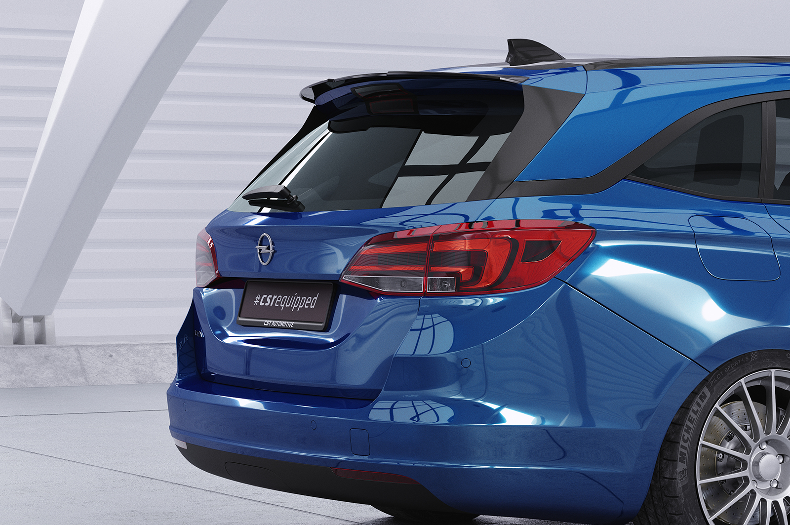 Becquet / Extension CAP pour Opel Astra K Sports Tourer (depuis 10/2015) - Fabriqué en ABS (6 finitions au choix)