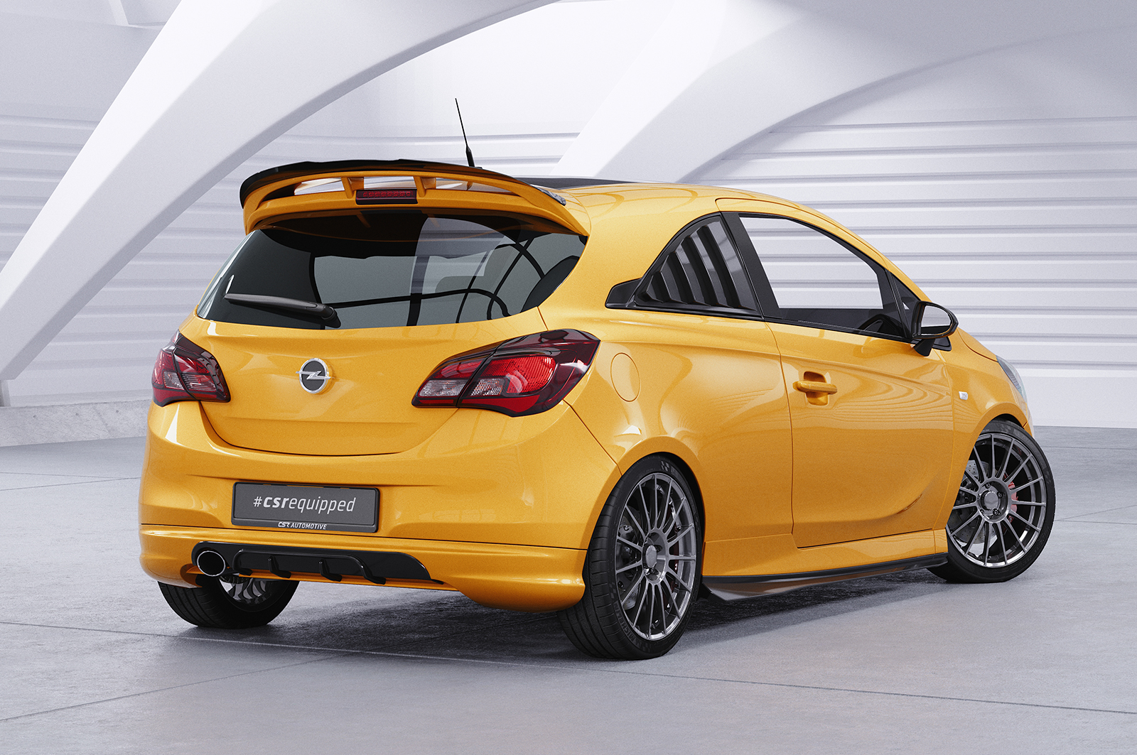 Becquet / Extension CAP pour Opel Corsa E OPC (03/2015-05/2018) - Fabriqué en ABS (6 finitions au choix)