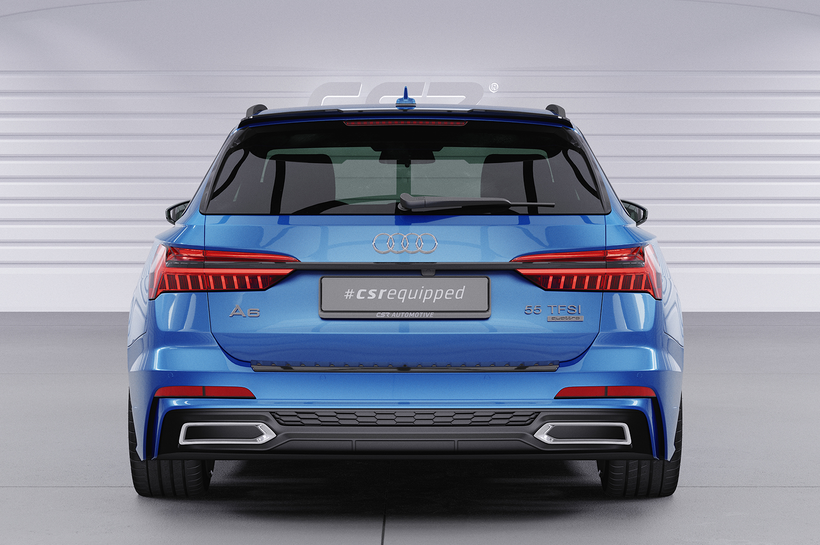 Becquet / Extension CAP pour Audi A6 C8 Typ (4K / F2) Avant (depuis 2018) - Fabriqué en ABS (6 finitions au choix)