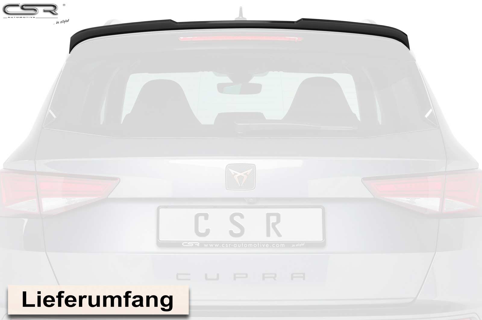 Becquet / Extension CAP pour Cupra Ateca toutes carrosseries (depuis 2018) - Fabriqué en ABS (6 finitions au choix)