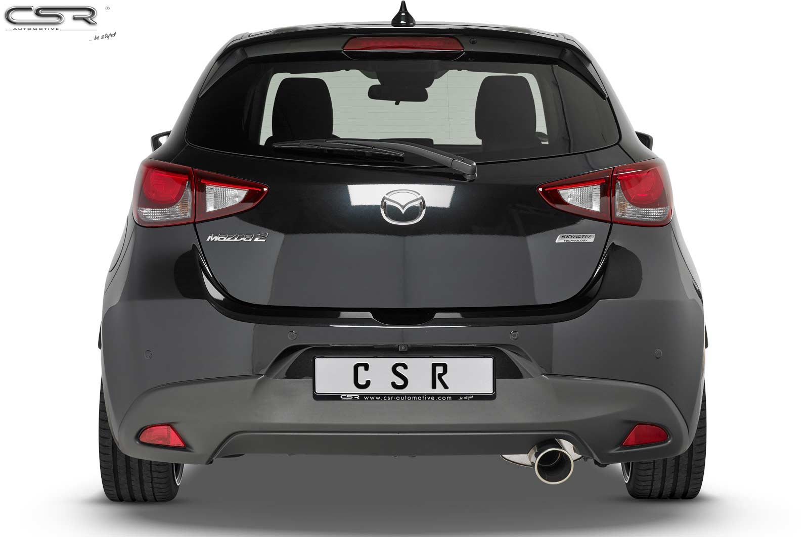 Becquet / Extension CAP pour Mazda 2 (Typ DJ) toutes carrosseries (depuis 2014) - Fabriqué en ABS (6 finitions au choix)