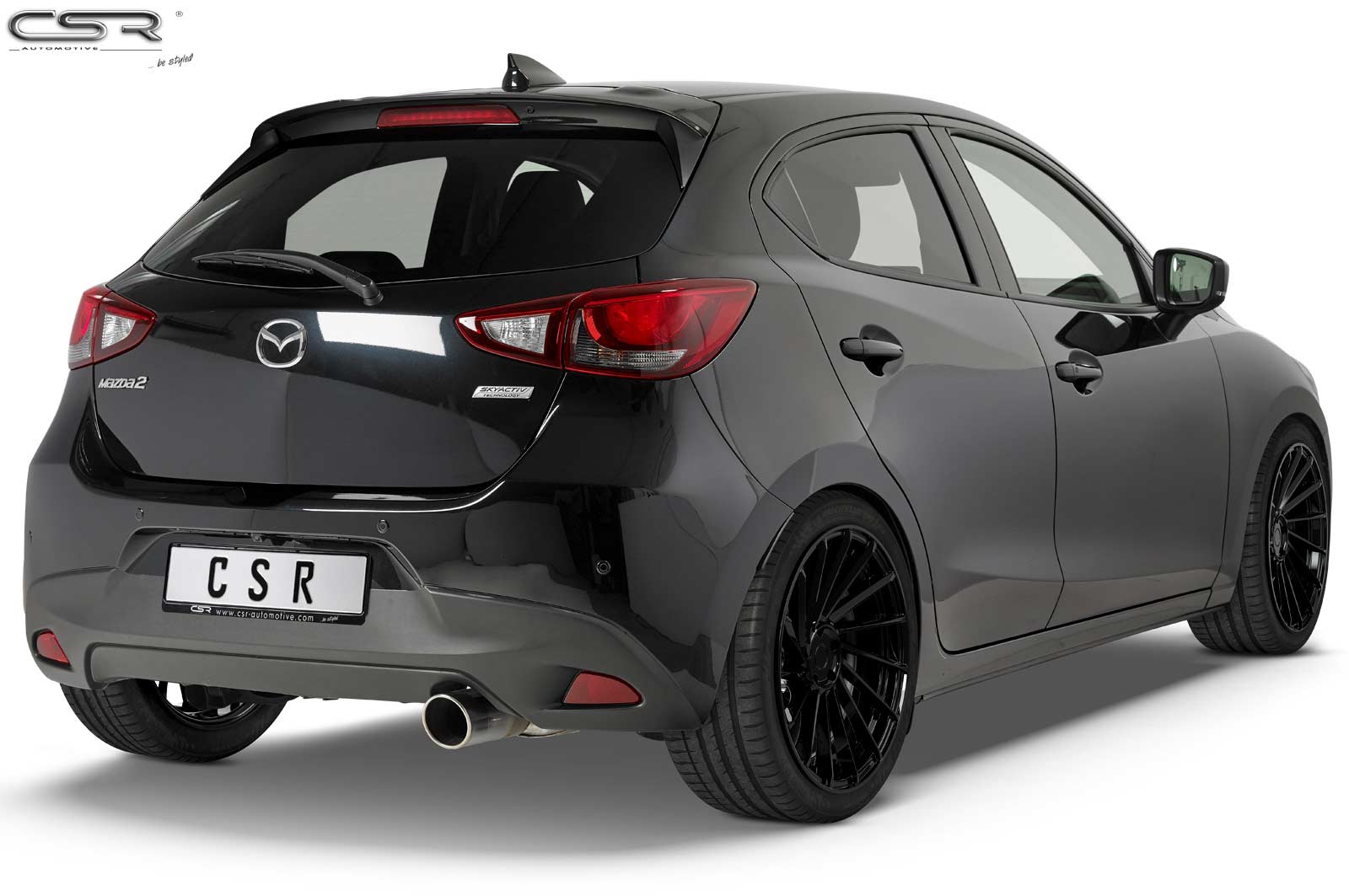 Becquet / Extension CAP pour Mazda 2 (Typ DJ) toutes carrosseries (depuis 2014) - Fabriqué en ABS (6 finitions au choix)