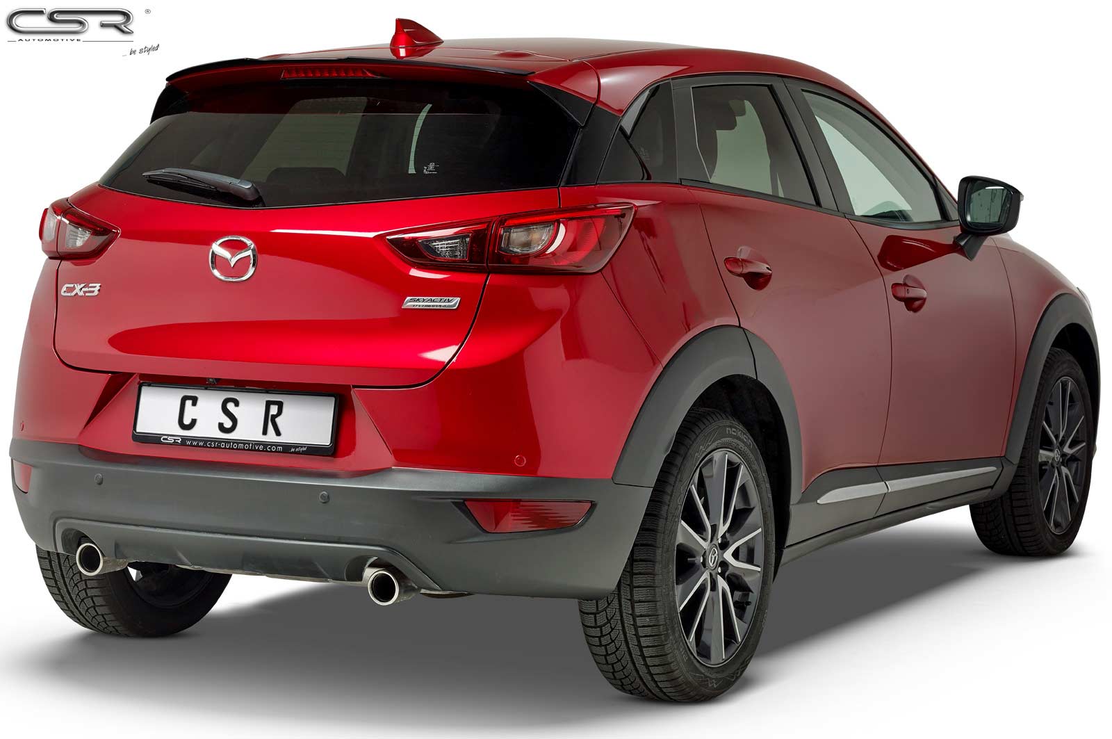 Becquet / Extension CAP pour Mazda CX-3 toutes carrosseries (depuis 2015) - Fabriqué en ABS (6 finitions au choix)