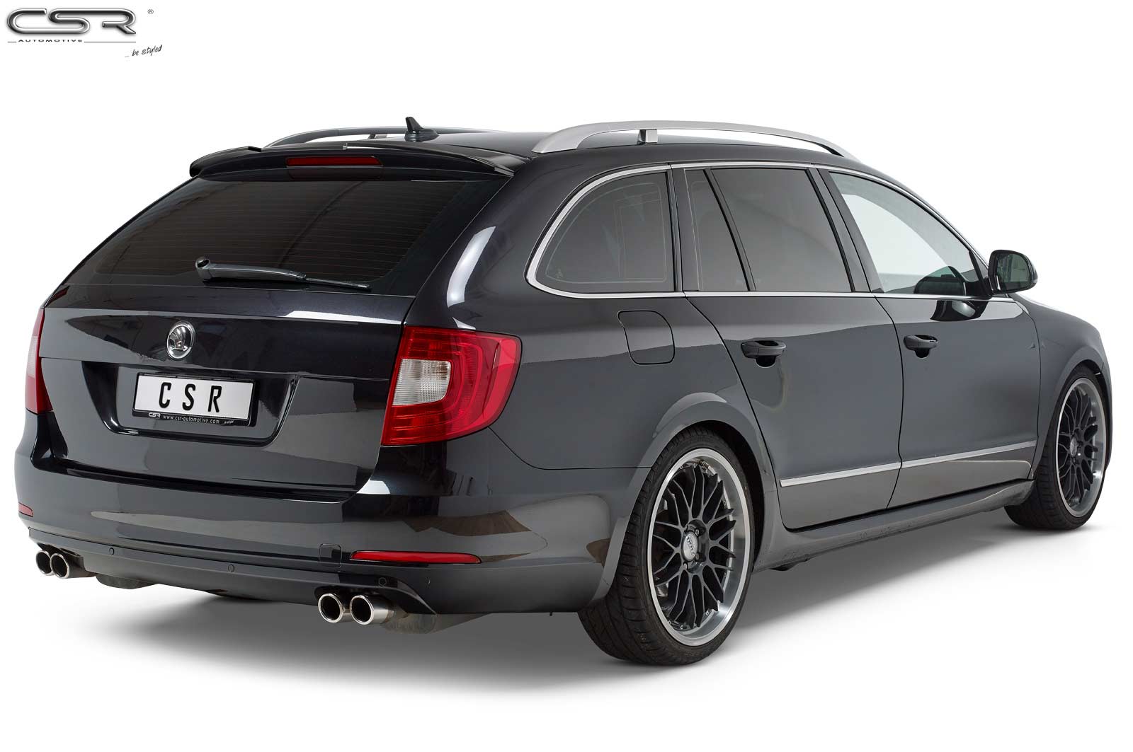 Becquet / Extension CAP pour Skoda Superb II (Typ 3T) break (2008-2015) - Fabriqué en ABS (6 finitions au choix)