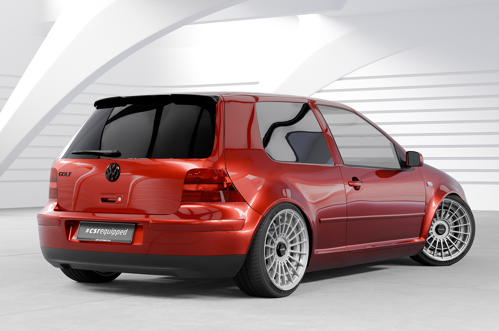 Becquet / Extension CAP pour VW Golf 4 (Typ 1J) hatchback (1997-2003) - Fabriqué en ABS (6 finitions au choix)