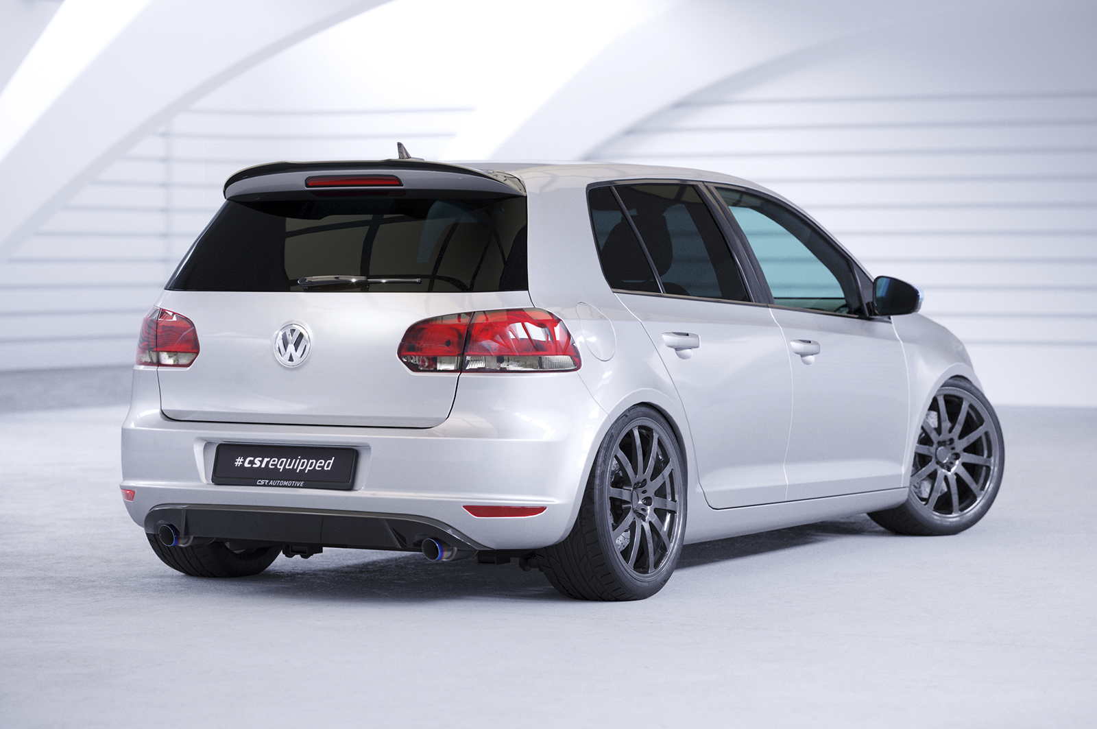 Becquet / Extension CAP pour VW Golf 6 finition de base (2008-2012) - Fabriqué en ABS (6 finitions au choix)