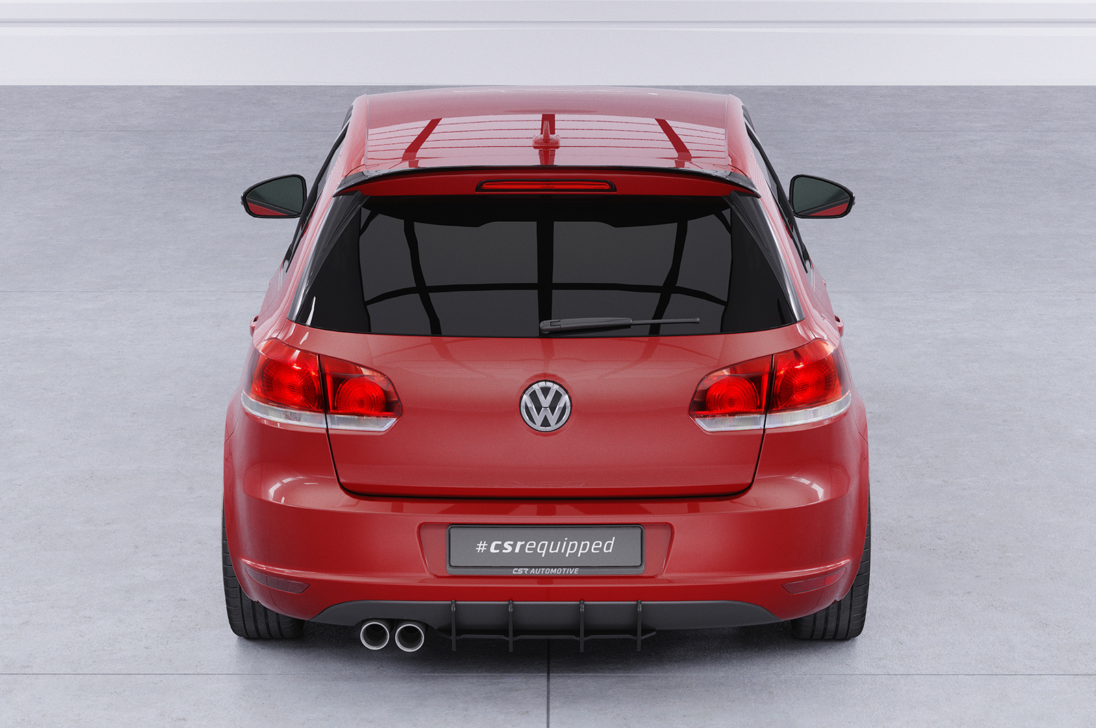 Becquet / Extension CAP pour VW Golf 6 finition de base (2008-2012) - Fabriqué en ABS (6 finitions au choix)