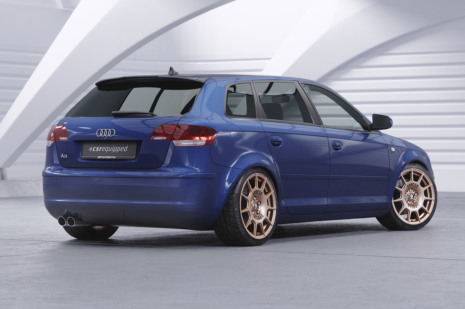 Becquet / Extension CAP pour Audi A3 8PA Sportback (09/2004-10/2012) - Fabriqué en ABS (6 finitions au choix)