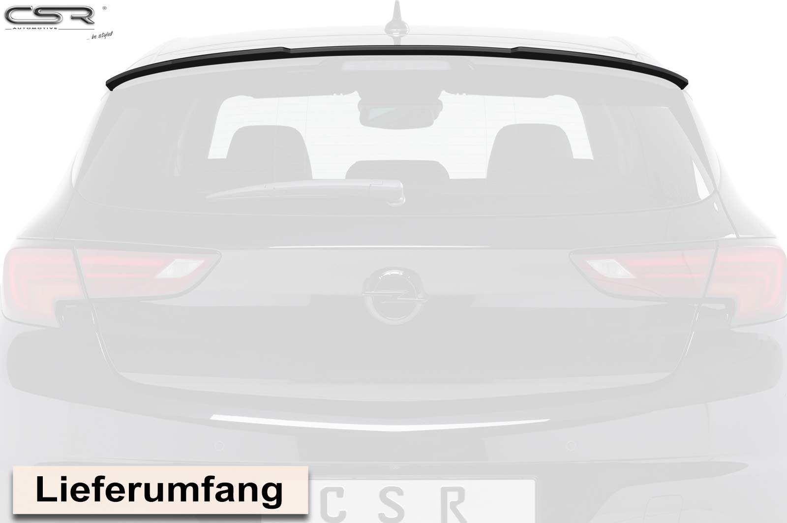 Becquet / Extension CAP pour Opel Astra K hatchback (depuis 2015) - Fabriqué en ABS (6 finitions au choix)